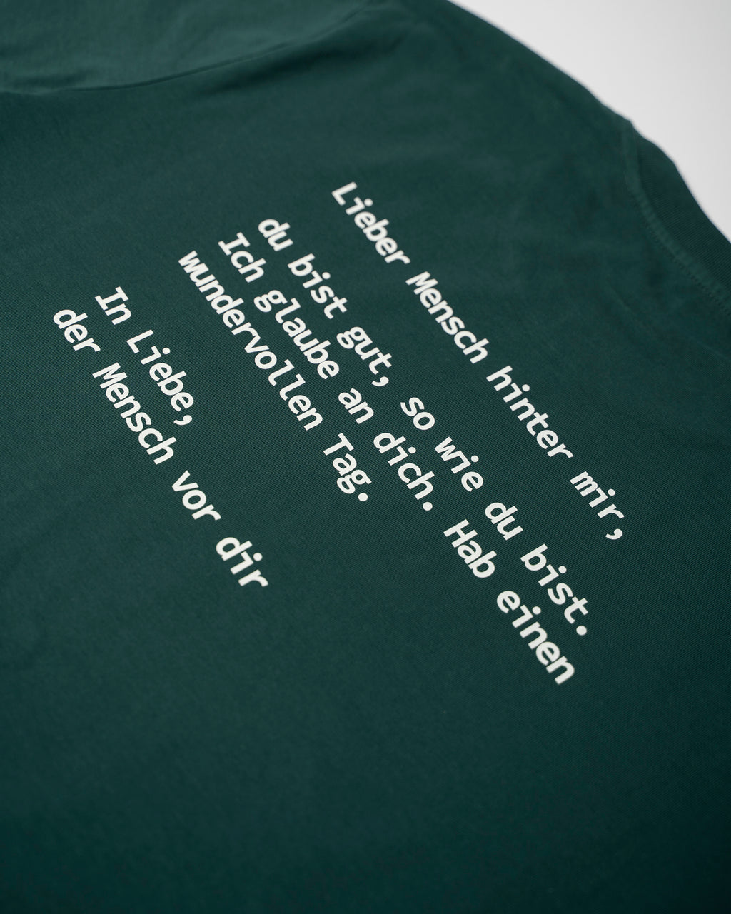 »Lieber Mensch hinter mir« T-Shirt für Kinder