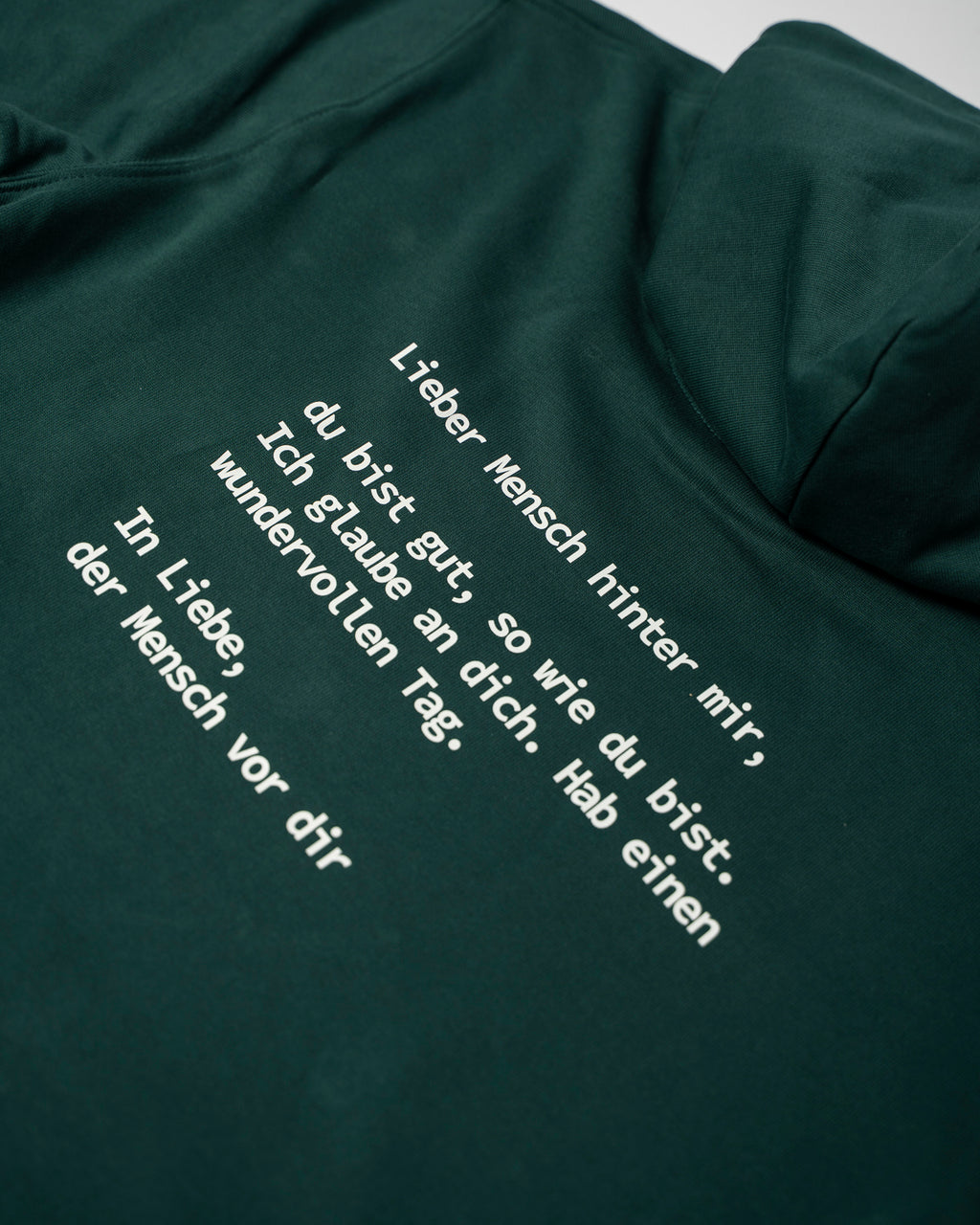 »Lieber Mensch hinter mir« Unisex Hoodie