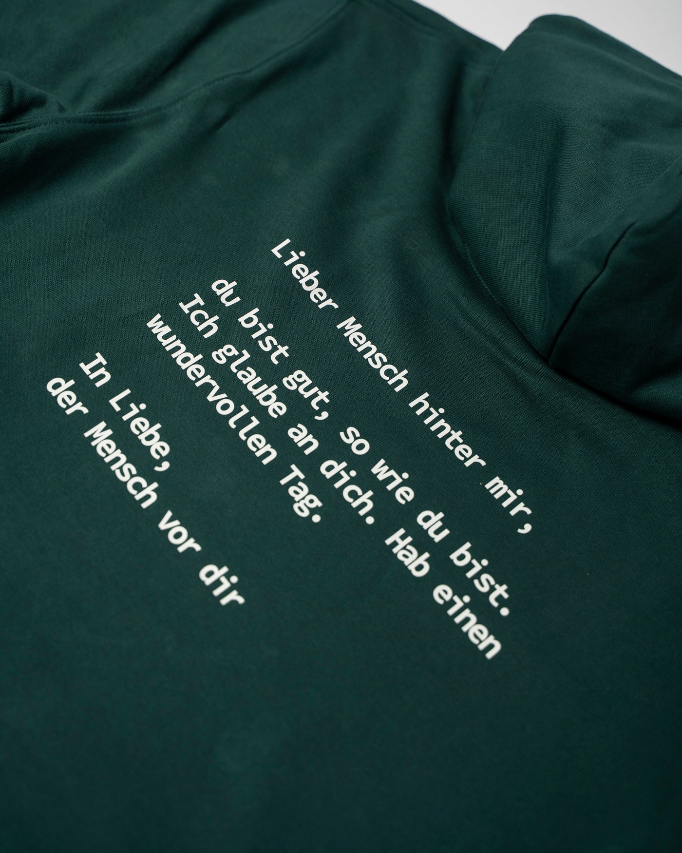 »Lieber Mensch hinter mir« Unisex Hoodie